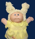 1985 -VTG- CABBAGE PATCH DOLL-YELLOW PIGTAILS-ORIGINAL TOP-16 INCH