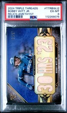 2024 TRIPLE THREADS RELICS AMETHYST #TTRBWJ2 BOBBY WITT JR. 1/27 PSA 6