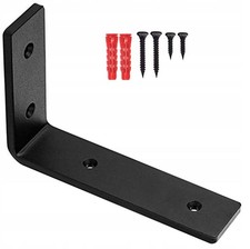 Angolo scaffale industriale nero 200x130 mm carico pesante metallo nero