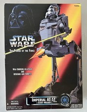 1995 Star Wars IMPERIAL AT-ST SCOUT WALKER Power of the Force POTF Vehicle open