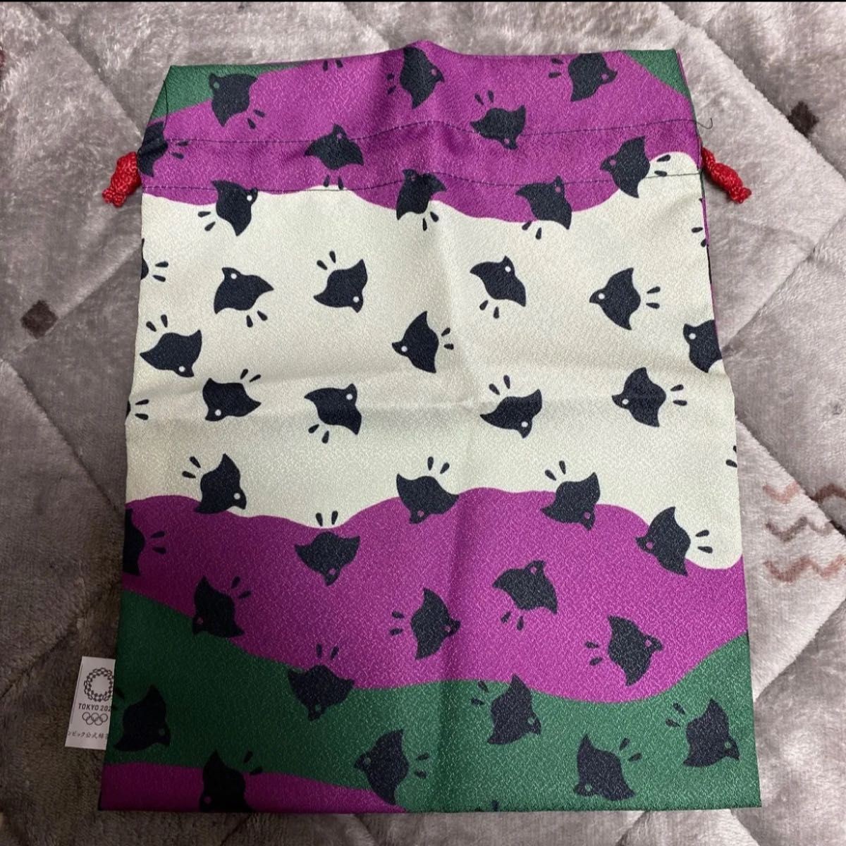 Ayataka Japanese pattern drawstring bag Kinchaku - image 1