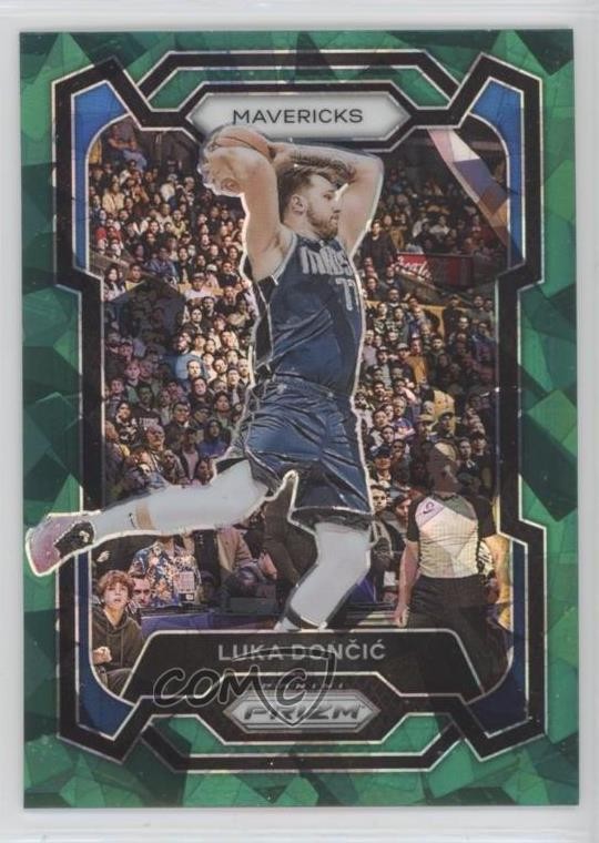 2023-24 Panini Prizm Green Ice Prizm Luka Doncic Luka Dončić #110 0ad