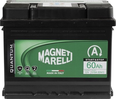 QUANTUM ENERGY Magneti Marelli Auto Batterie 60AH 12V 520A Start&Stop