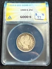 1900 S BARBER QUARTER  ANACS G 6 394