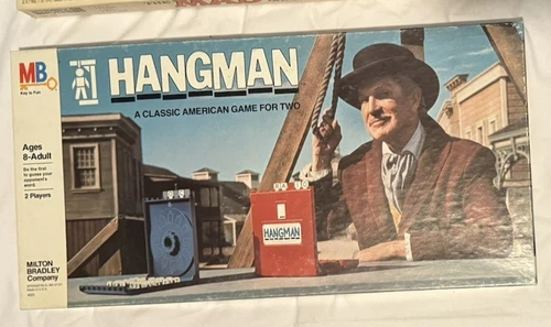HANGMAN Vintage 1976 MB Milton Bradley Board Game Vincent Price COMPLETE!!🎄🎄🎄
