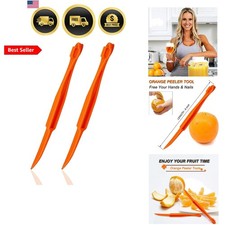 Orange Peeler Tools Citrus Peeler Fruit Cutter Kitchen Gadgets 2 Pack