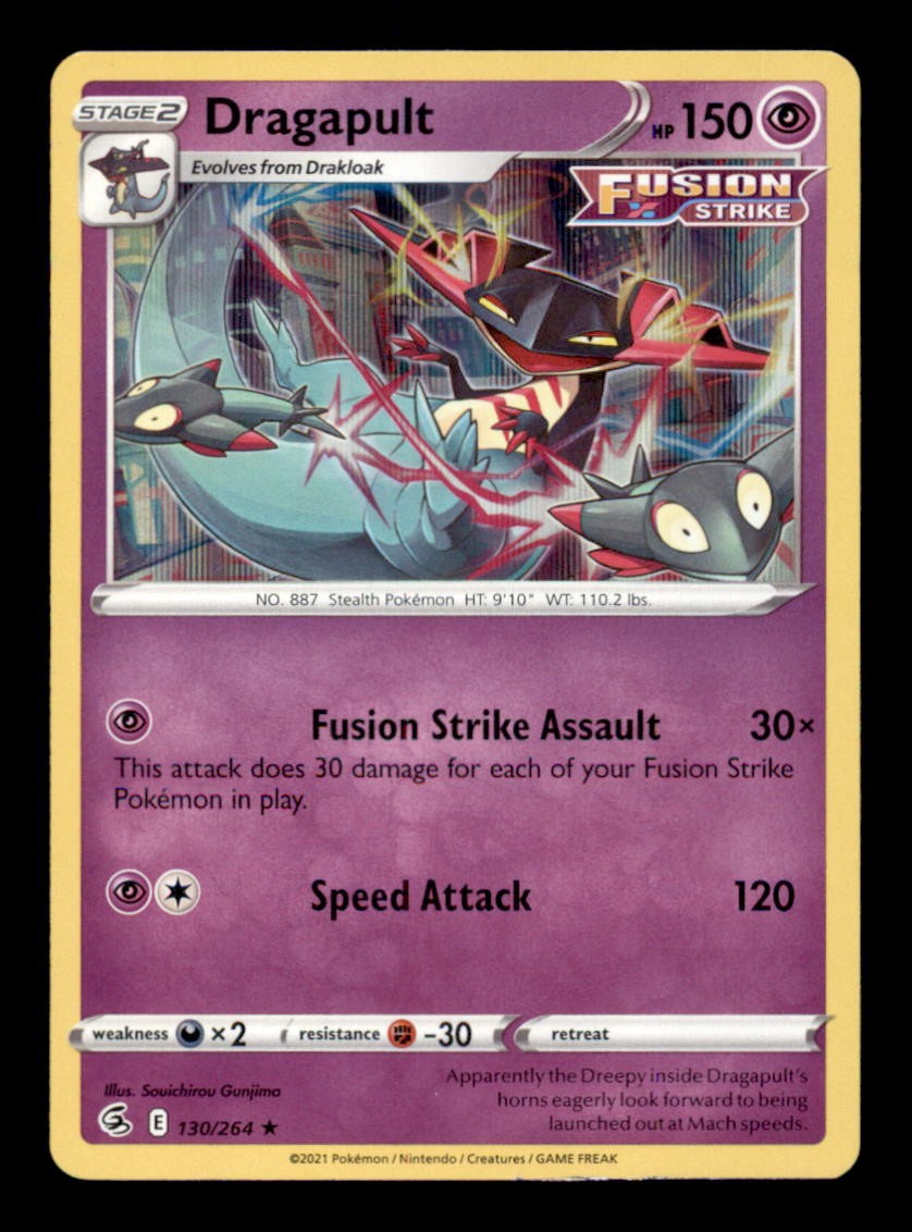 DRAGAPULT 130/264 HOLO RARE FUSION STRIKE NM/M