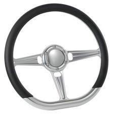 14 D Type Billet Steering Wheel Black Half Wr...