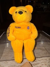1999 LA Lakers 8 Kobe Bryant Yellow Beanie Bear , Perfect condition No tags