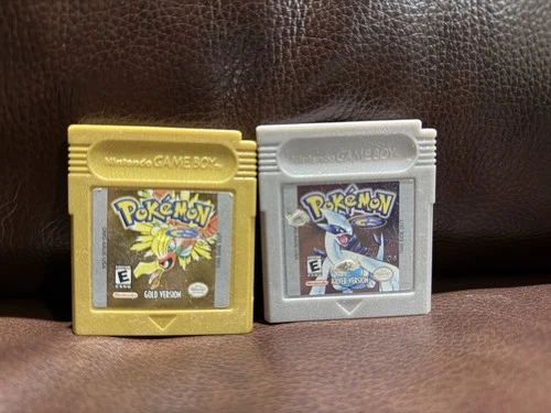 *COMBO* Nintendo Pokemon Gold + Silver Version Game Boy