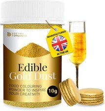 Edible Gold Dust for Cakes 10g - Gold Luster Dust Edible Glitter Shimmer for Ca