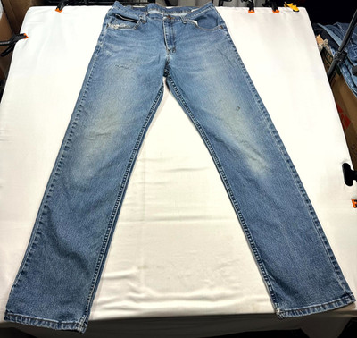 Wrangler Five Star Relaxed Fit Flex Jeans Mens Size 32x34 Blue Denim Straight