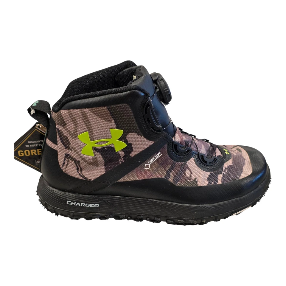 Men's Under Armour Fat Tire BOA GTX Hiking Boots Camo Size 9.5 US 1262064-900 - Image 2 of 4