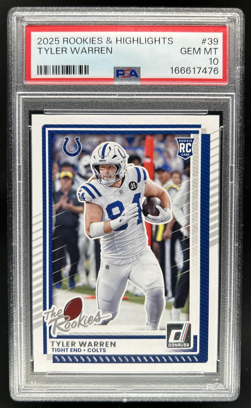 Tyler Warren Donruss Rookies & Highlights #39 Base