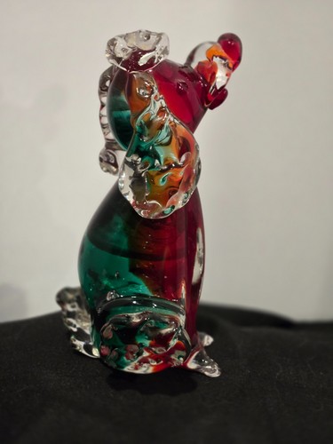 Mid-Century Vintage Hand Blown Murano Glass Art Poodle-IT GLOWS!! - Picture 3 of 14