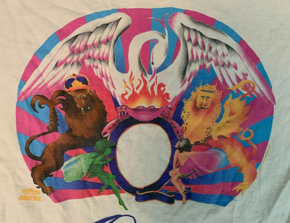 Vintage 1992 Queen A Night at the Opera Single Stitch Graphic T-Shirt - Large - Image 3 of 4