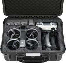 Case for DJI Avata 2 Drone Combo - Waterproof Hard Cases with Foam black
