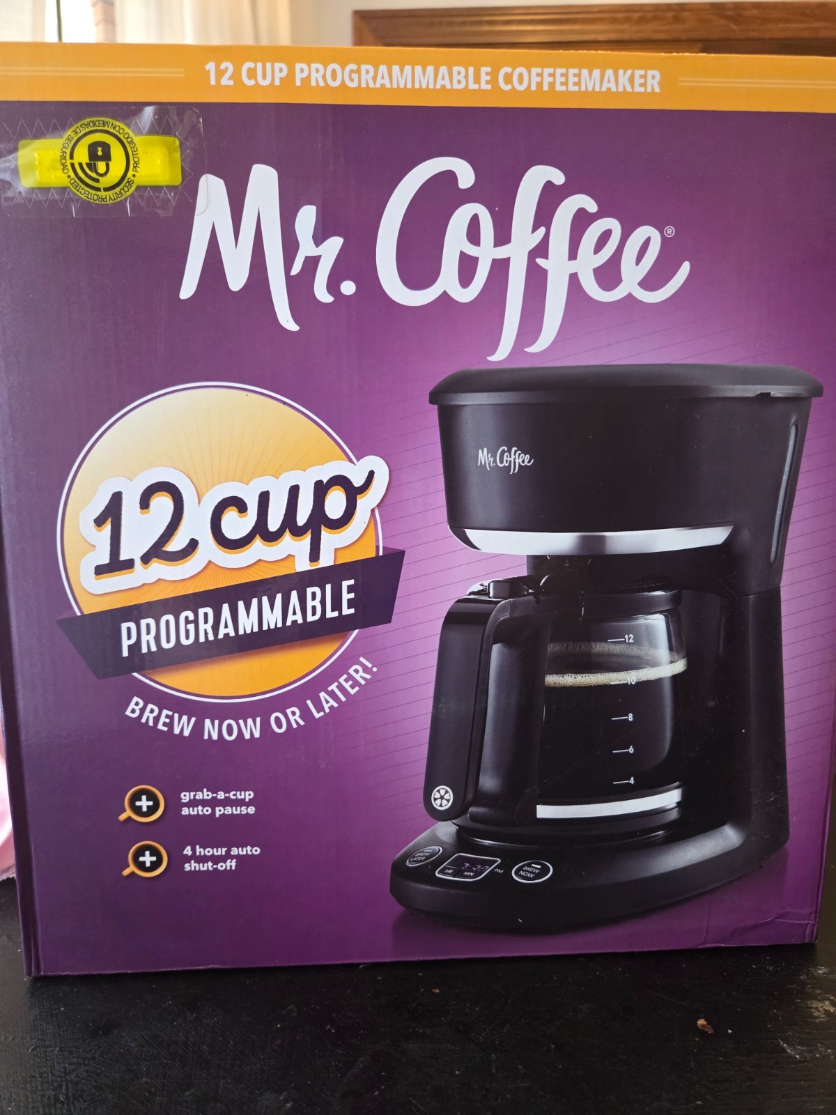 Mr. Coffee Programmable Coffee Maker, 12-Cup Coffee Maker, B