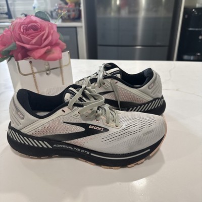 Brooks Adrenaline GTS 22 Women s Running Shoes Size 9.5 Wide (D) gray used 