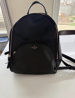 Kate Spade Hudson Large Pebbled Leather Backpack Black | eBay display picture 3