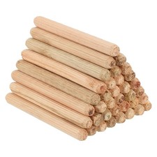 5/16"x3 5/32" Wood Dowel Pins,120 Pack Fluted Wooden Dowel Pin Straight Groove
