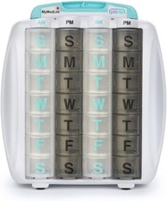 Medication  Supplement Pillbox Organizer 3  in x 7 in - 28-Day Medicine Sorter
