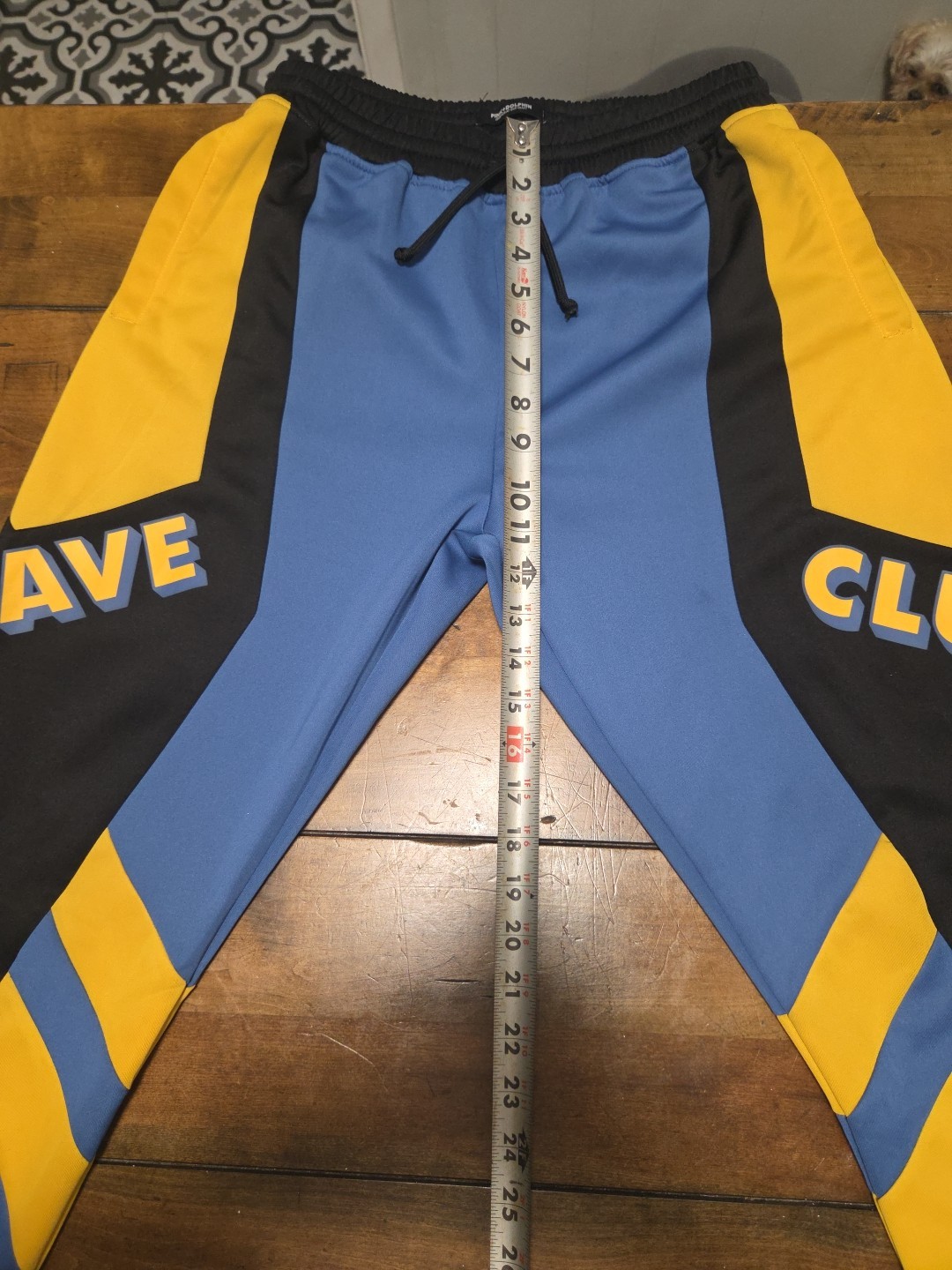 Pink Dolphin Wave Club V2 Track Pants Blue Black Yellow Men's Small S RN 136874 image 10