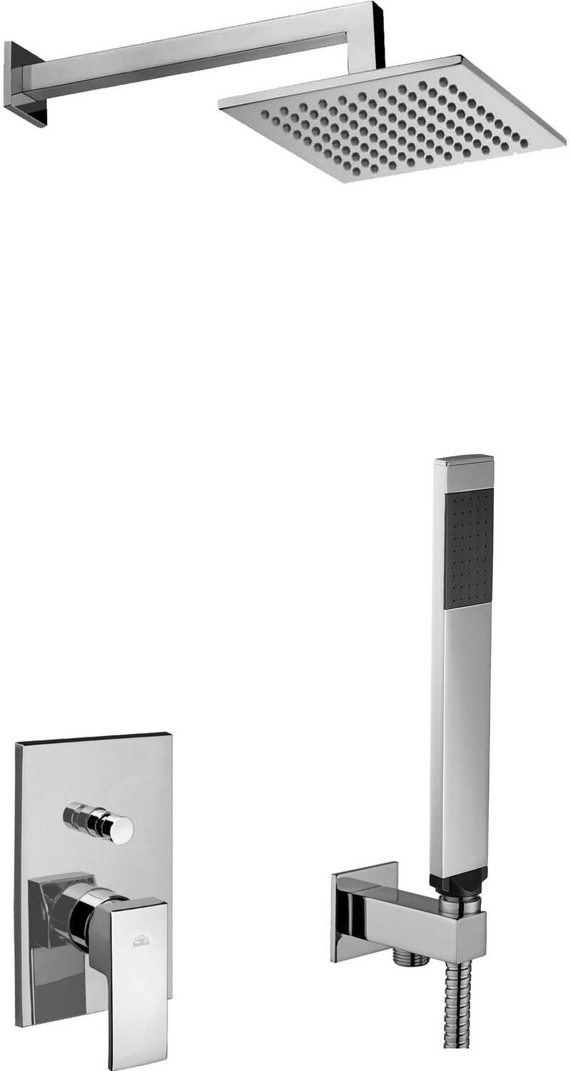 Paffoni KITLES015CR Level Set doccia braccio soffione doccetta