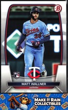 Matt Wallner 2023 Bowman #14 Minnesota Twins Rookie RC