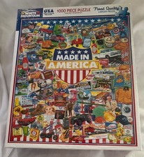 White Mountain Made In America 1000-Piece Jigsaw Puzzle Large Pieces USA-Made
