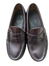 Sperry Penny Loafer Cordovan Leather Boys Size 1W
