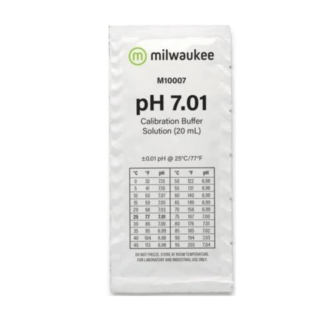 Bolsa de solución de calibración Milwaukee M10007B pH 7,01