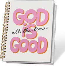 Pink Hardcover Bible Journal for Women - Inspirational Prayer Notebook 5.5x8.3