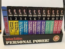 Pouvoir personnel ANTHONY ROBBINS ! PROGRAMME CASSETTE AUDIO 1989 12 vol. Lot