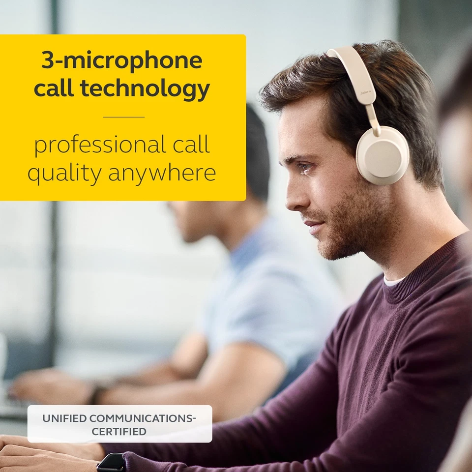 Jabra Evolve2 65 - USB-C MS Teams Mono - Beige, Refurbished - Image 4 of 4