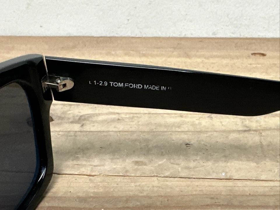 Gafas de sol Tom Ford TF711 01A Fausto 53x20 marcos cuadrados 129 usadas G2U Foto 4 de 4