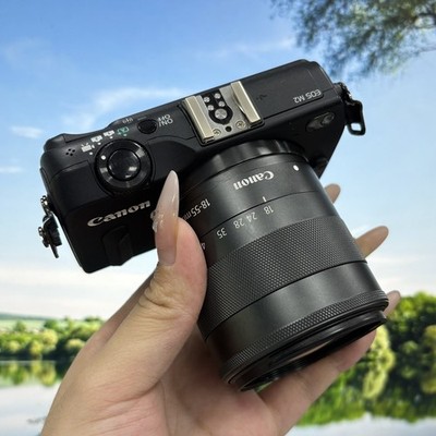 Canon EOS M2 Black  Digital Mirrorless Camera EF-M 18-55mm Tested - 90%new