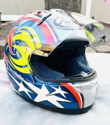 Vintage Arai RX-7 Corsair Nicky Hayden Full Face Helmet/Clear