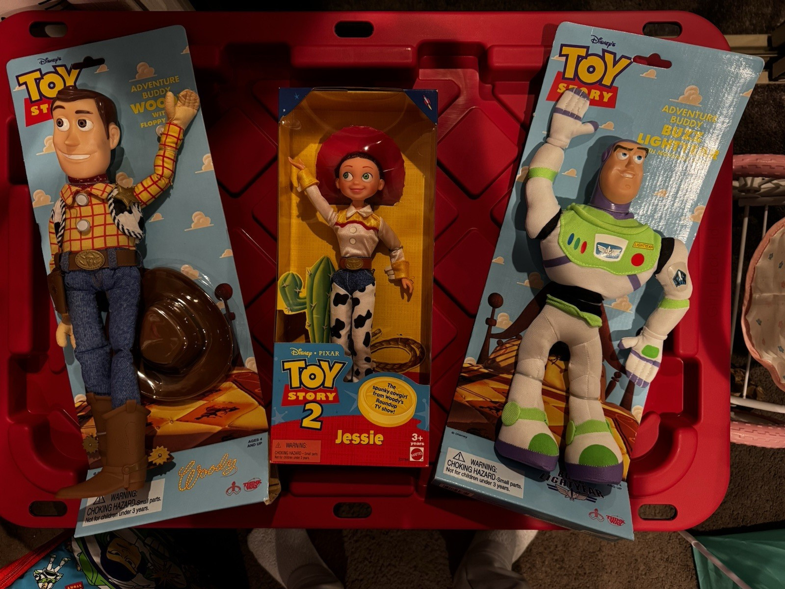 Vintage Disney Pixar Toy Story Collector Lot – Buzz Lightyear, Woody & Jessie