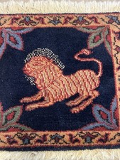 🌺Paar Persischer Hamedan Orientteppich ,40x41 cm,Handgeknüpft,Teppich,Rug,🌺🦁