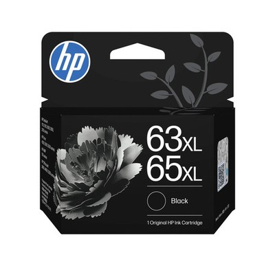 New Hewlett Packard (HP) 63XL /65XL High-Yield Black Ink Cartridge (B7RT5AN)