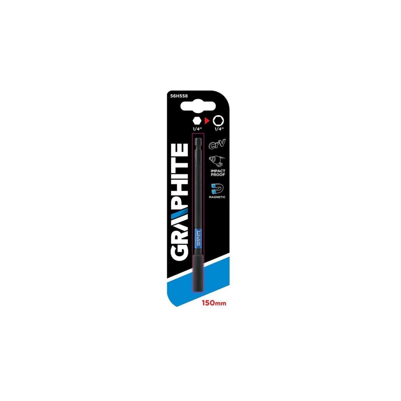 Extension for impact bits 150mm 56H558