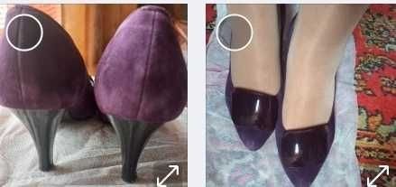Women Heels Purple Nubuck 35.5