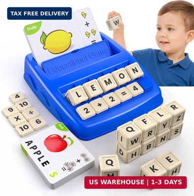 Educational Toys for Kids Ages 3-8, Matching Letter Spelling Math Game ABC Learn
