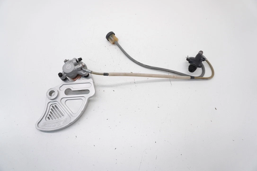 1999 KTM 300 MXC Rear Brake Assembly OEM Master Cylinder Caliper Line 125-380 99