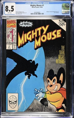 #ad #ad Mighty Mouse #1 Marvel Comics October 1990 CGC 8.5 White Pages $75.00