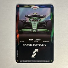 Formula 1 UNO Elite F1 #014 Gabriel Bortoleto Car Wild foil card