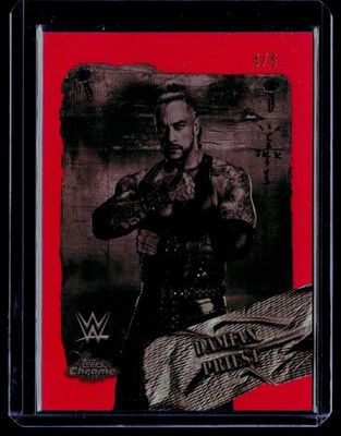 2025 Topps Chrome WWE x Cactus Jack #RDR-45 Damian Priest Rodeo Rebels H1