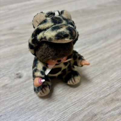 Sekiguchi Monchhichi Animal Leopard Keychain Mascot Plush Toy