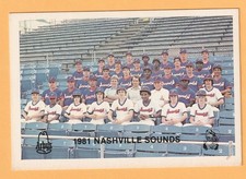 SUPER RARE 1981 ARBY'S NASHVILLE SOUNDS TEAM CARD dON MATTINGLY WILLIE McGEE